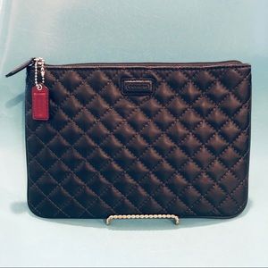 COACH- Quilted Leather Tech Pouch/Clutch